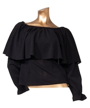 【マウナロア】ワイドフリルシャーリング長袖