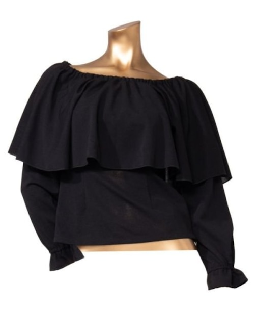 【マウナロア】ワイドフリルシャーリング長袖