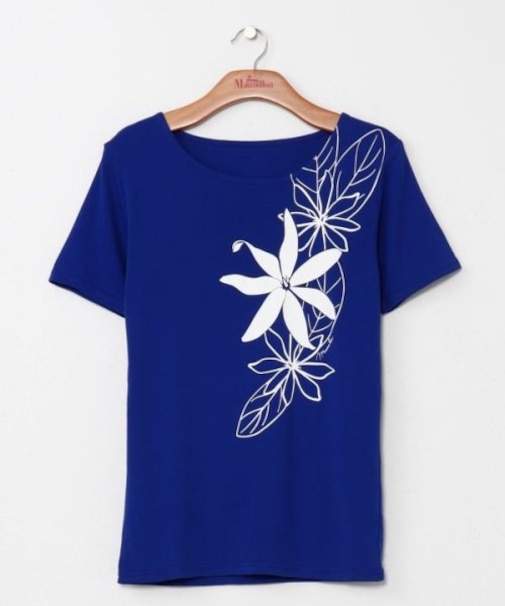 【マウナロア】ティアレリーフTシャツ