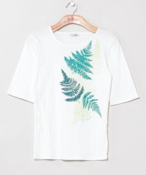 【マウナロア】ファーンＴシャツ（５分袖）