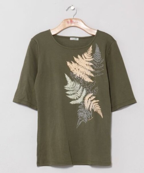 【マウナロア】ファーンＴシャツ（５分袖）