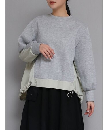 異素材ボンディングPO (offwhite/lightgray/black)
