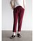 ストレッチテーパードパンツ(dark red)