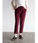 ストレッチテーパードパンツ(dark red)