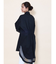 オーガンジーヘムロングシャツ