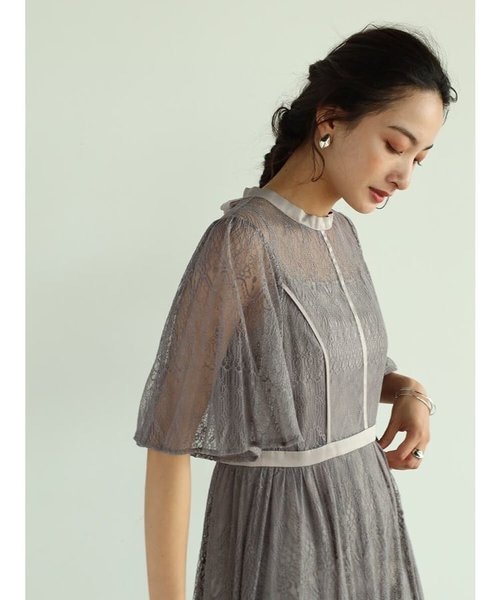 Cider◆サテン ツイスト ミディドレス【送料込み】 サテンラップドレス - バーガンディ - レディース | H&M JP