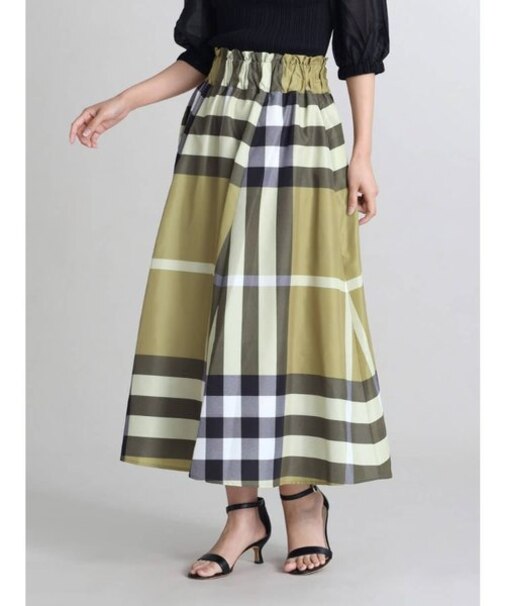 ビックチェックフレアスカート