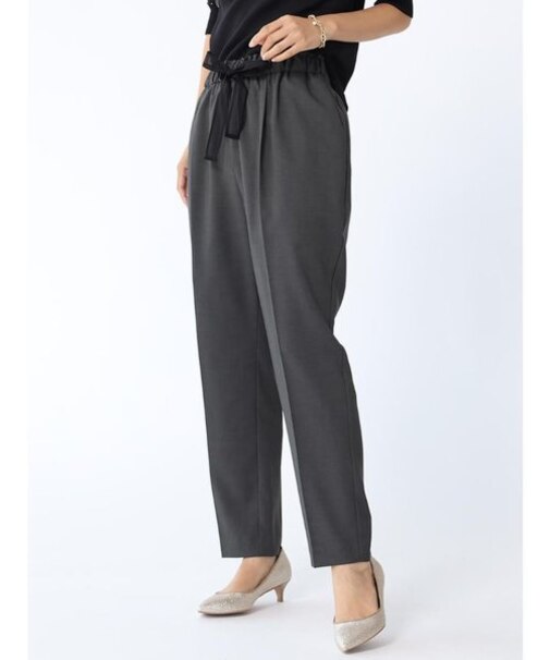 メッシュリボンテーパードパンツ