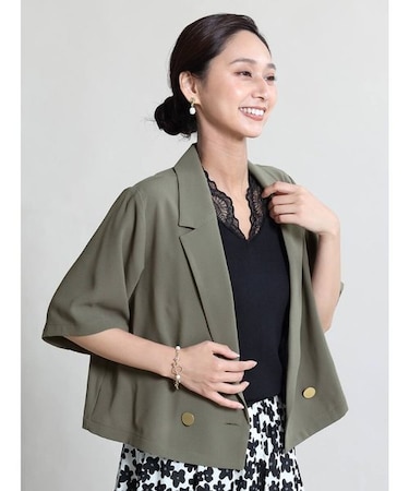 ハーフスリーブテーラードジャケット