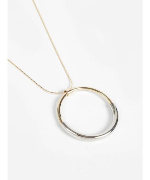 アクセントフープネックレス