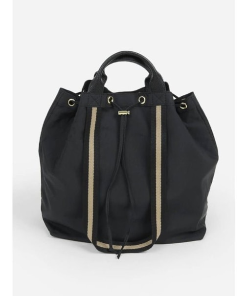 ラインテープ2WAY巾着トートバッグ