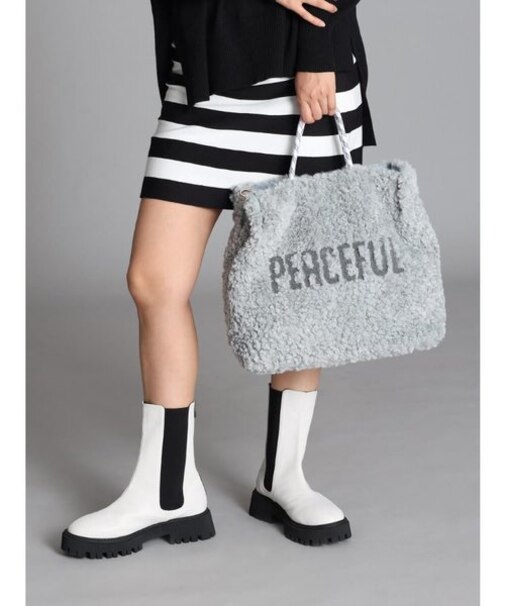 ロゴワッペンボアトートバック