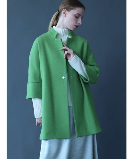 ダブルメルトンコクーンコート