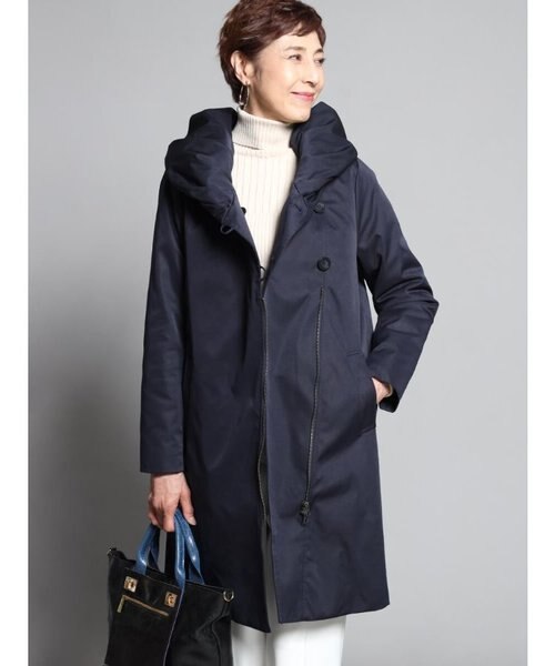 ファーライナー付きビッグカラーロングコート｜メドックの通販｜&mall