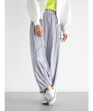 ギャザーチュールワイドパンツ