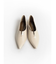 ポイントメタルVカットパンプス(white)