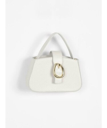 カウレザーワンハンドルミニバッグ(white,greige,dark navy)