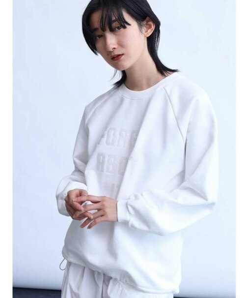 ヴィンテージライク刺繍ロゴスウェット