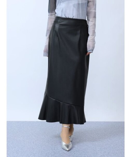 レザータッチマーメイドスカート