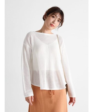 コットンメッシュニット