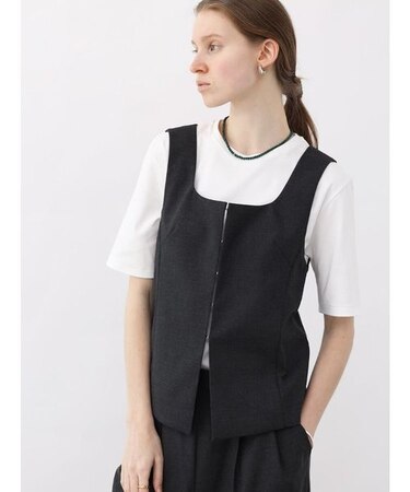 スクエアネックベストトップス