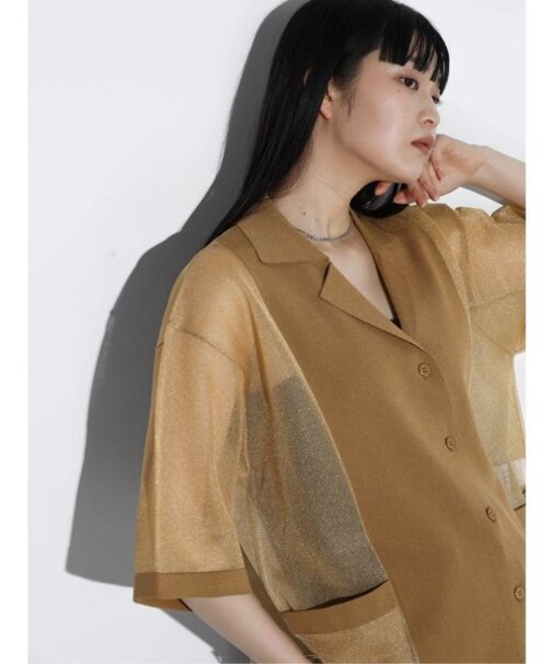 ラメシアーオーバーシャツ