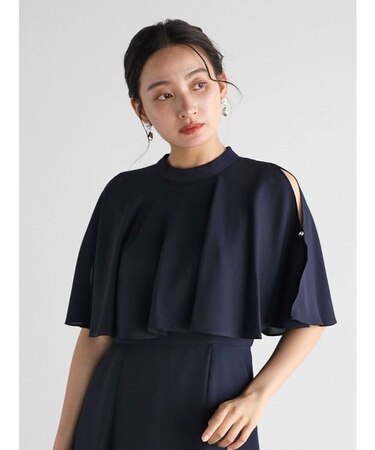 フリルショルダーカットオールインワン