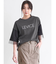 チュールスリーブTシャツ