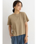 バックタック無地Tシャツ