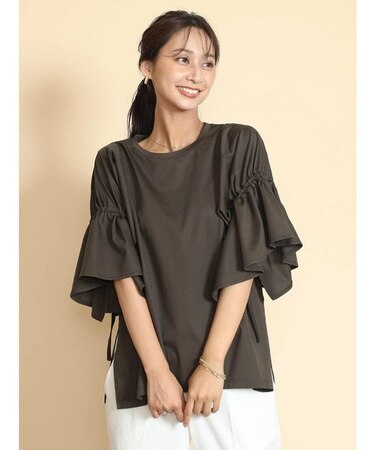 キャンディースリーブカットソー