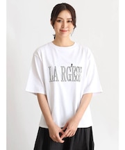 ロゴ刺繍Ｔシャツ