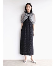 桐生ジャガードシフォンボレロワンピース