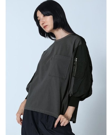 ボリュームスリーブカットソー