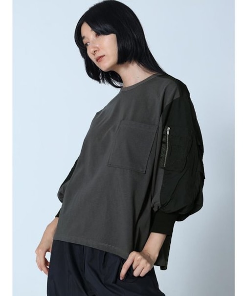 ボリュームスリーブカットソー