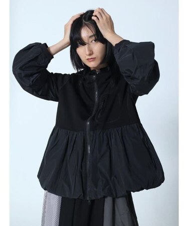 タックデザインジップパーカー