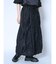 シャーリングデザインフレアスカート