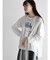 ドロストヘム箔ロゴロングTシャツ
