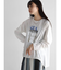 ドロストヘム箔ロゴロングTシャツ