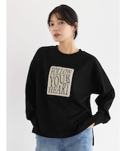 ファーワッペンラウンドヘムロンT
