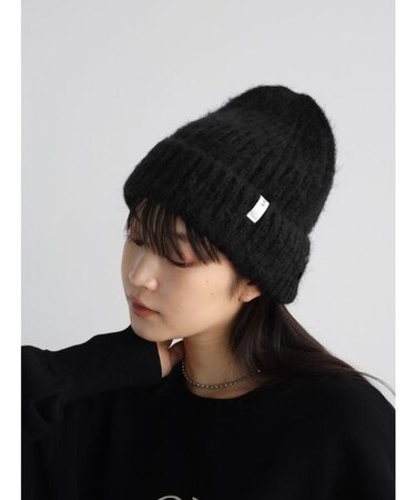 モヘアウールニットキャップ