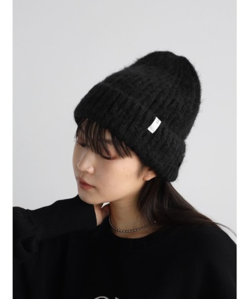 モヘアウールニットキャップ