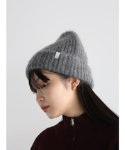 モヘアウールニットキャップ