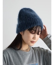 モヘアウールニットキャップ