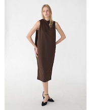 ジョーゼットボトルネックコクーンシルエットワンピース