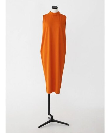 ジョーゼットボトルネックコクーンシルエットワンピース