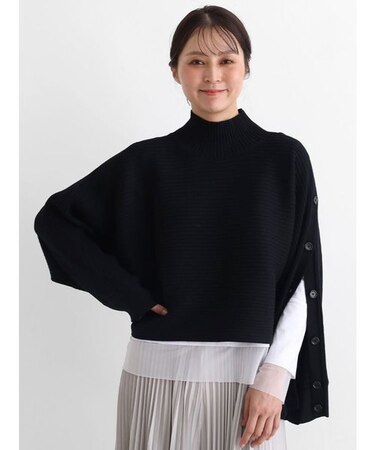 アームデザインクロップドニット