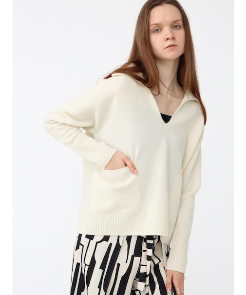 made in SUWA スキッパーニット