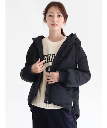 フードミドルダウンブルゾン