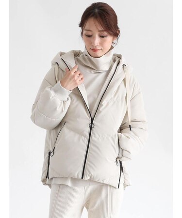 フードミドルダウンブルゾン