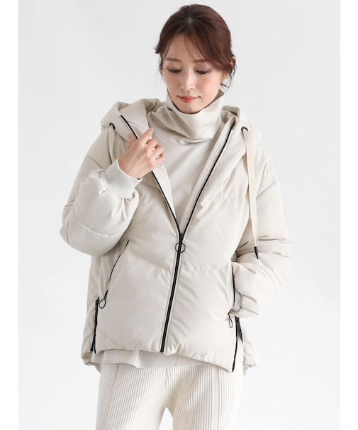 フードミドルダウンブルゾン